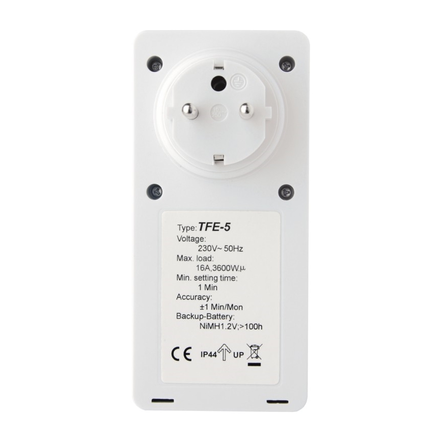 Реле часу цифрове зовнішнє 230V/16A IP44