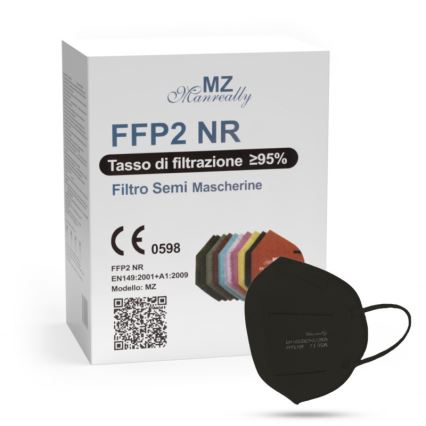 Респиратор FFP2 NR CE 0598 черный 100 шт.