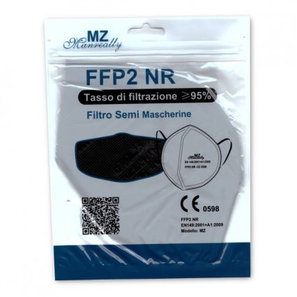 Респиратор FFP2 NR CE 0598 черный 100 шт.