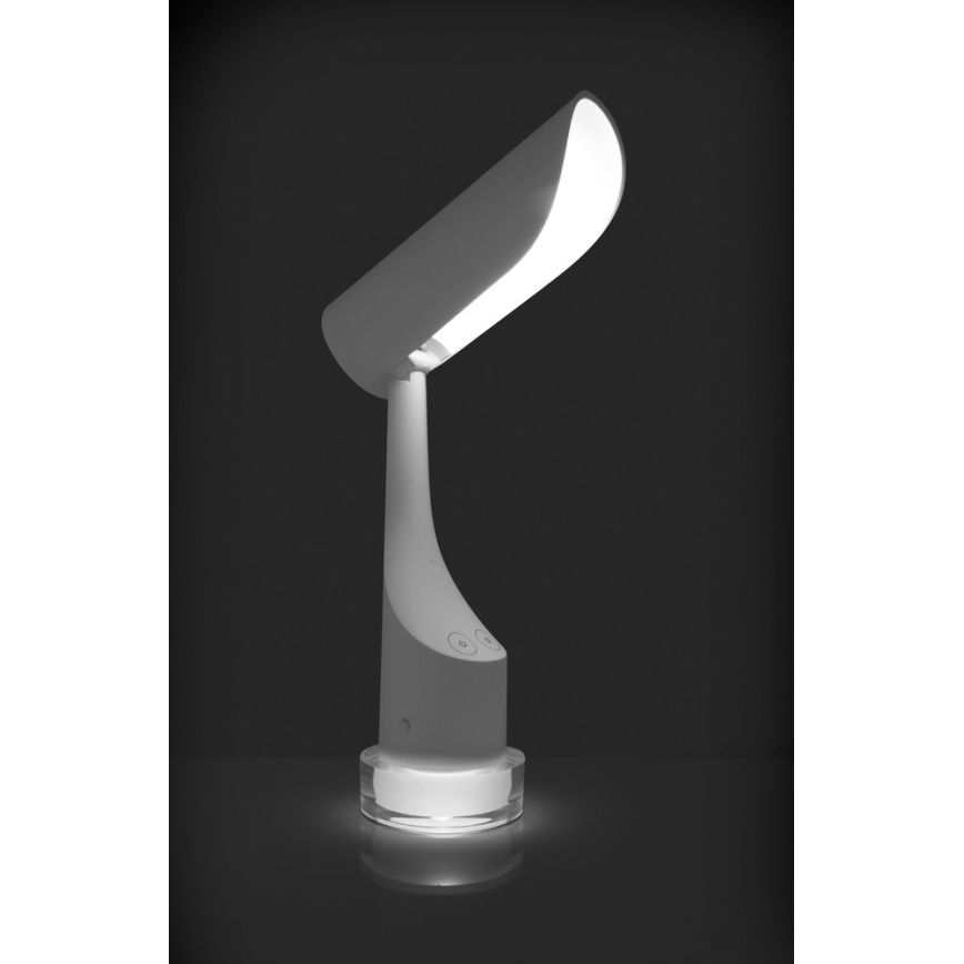 Акумуляторна настільна LED RGBW лампа з регулюванням яскравості LED/5W/5V 2000 mAh 3000/6000K білий