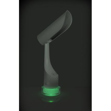 Акумуляторна настільна LED RGBW лампа з регулюванням яскравості LED/5W/5V 2000 mAh 3000/6000K білий