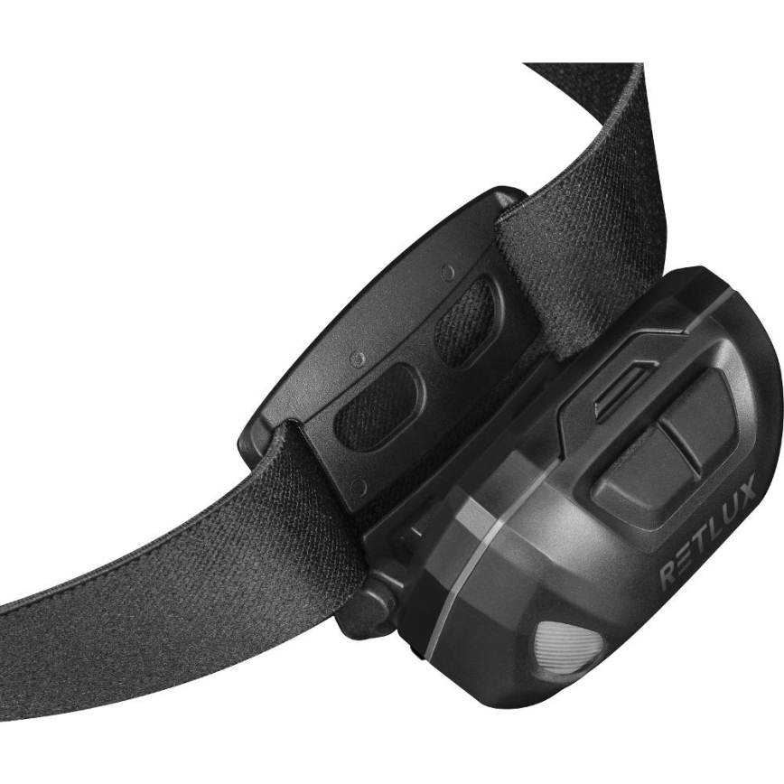 Світлодіодний перезаряджуваний налобний ліхтар LED/3W/1200 mAh IP44 чорний