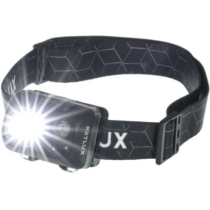 LED акумуляторний налобний ліхтар LED/3W/1200 mAh IP67 чорний