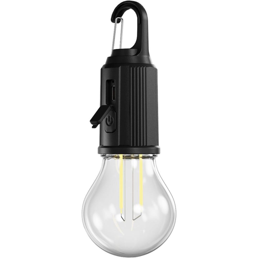 Retlux - диммируемый перезаряжаемый светодиодный фонарь LED/0,3 Вт/USB 400 mAh IP44 черный