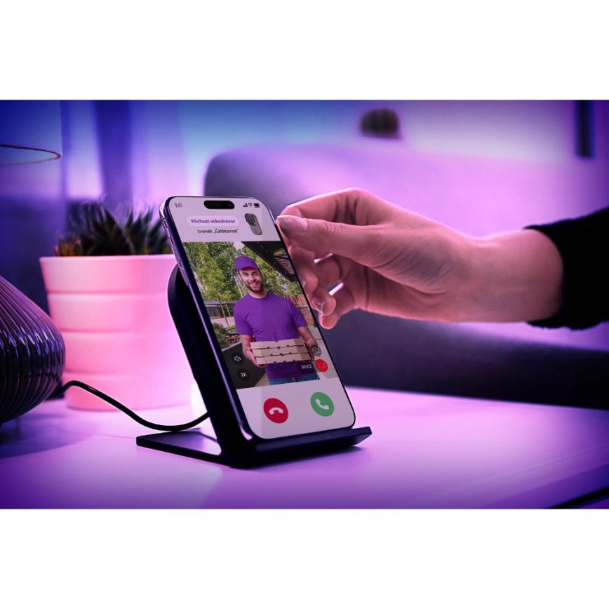 Дверной видеозвонок с датчиком движения 5MPx 1440p 5200 mAh Wi-Fi IP65 антрацит