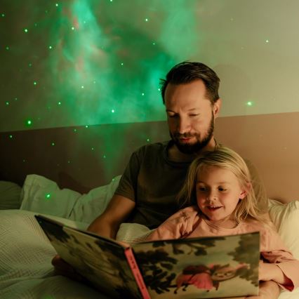 Retlux - LED дитячий проектор 230V астронавт 23,3 см + пульт дистанційного керування