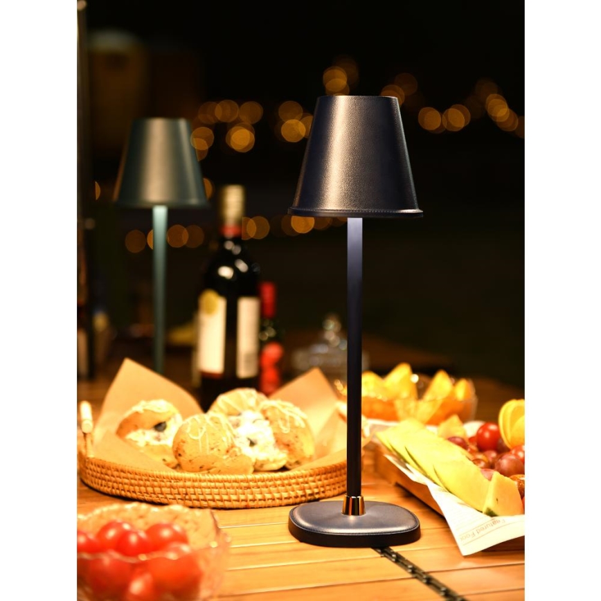 LED Настільна акумуляторна лампа з регулюванням яскравості LED/3W/1800 mAh темно-синій
