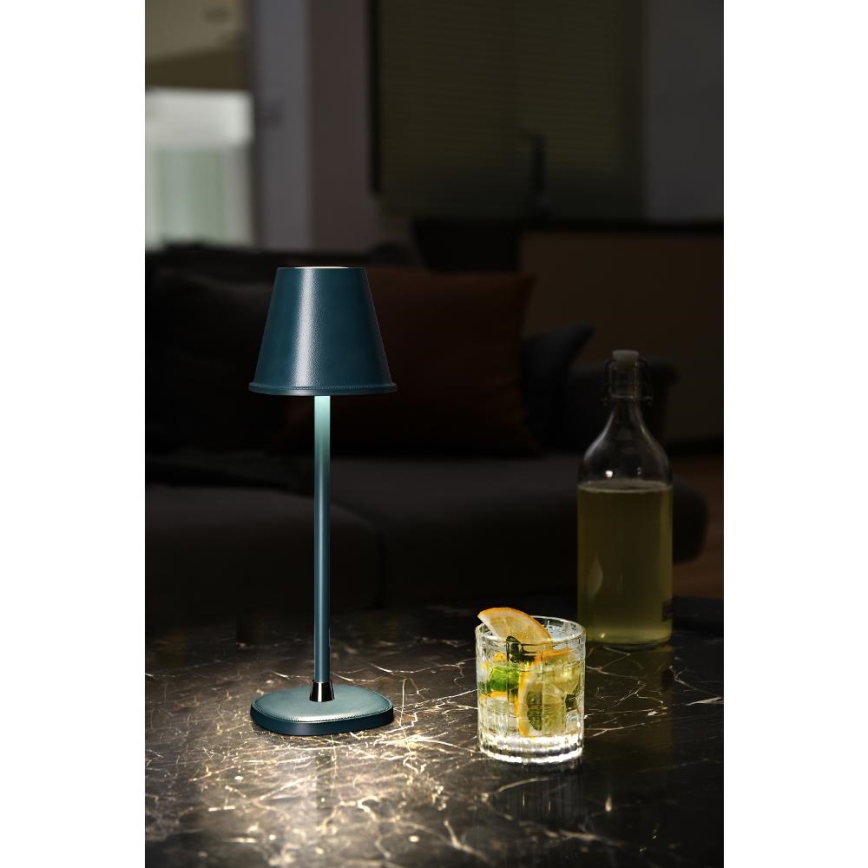 LED Настільна акумуляторна лампа з регулюванням яскравості LED/3W/1800 mAh темно-синій