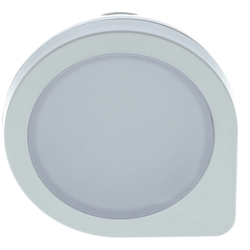 LED Навігаційний світильник з датчиком в розетку LED/0,4W/230V 3000K білий