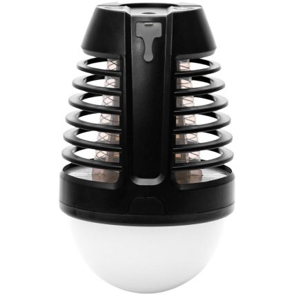 Retlux - LED портативная перезаряжаемая лампа с ловушкой для насекомых LED/5 Вт/1800 мА·ч IP44 чёрная