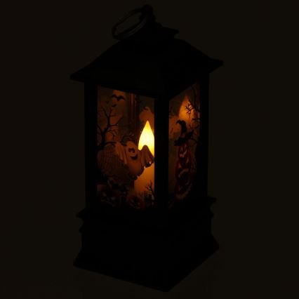 LED Прикраса HALLOWEEN LED/3xAAA/теплий білий ліхтар із гарбузами