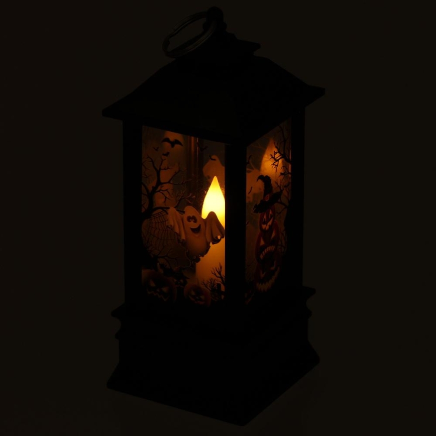 LED Прикраса HALLOWEEN LED/3xAAA/теплий білий ліхтар із гарбузами