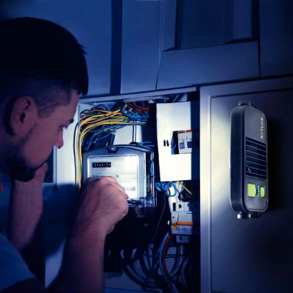 LED рабочий фонарь с функцией повербанка LED/4400 mAh IP44 жёлтый/чёрный