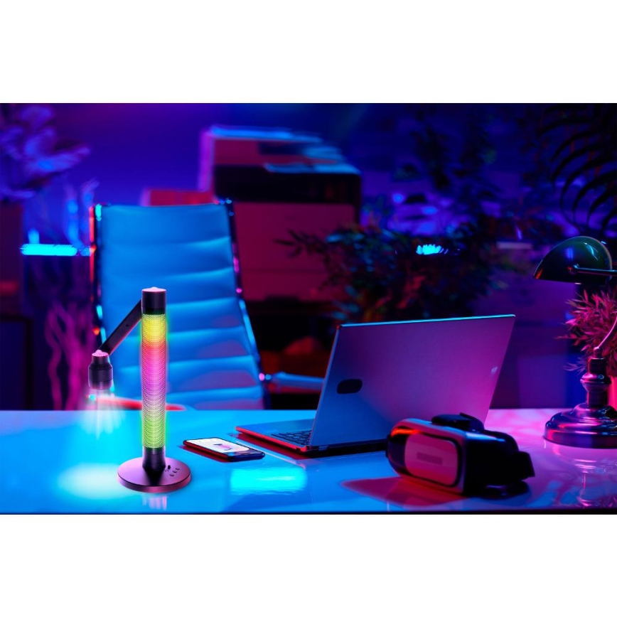 Настольная светодиодная лампа LED RGBW с регулировкой яркости LED/10 Вт/5 В 2700-6000K Wi-Fi Tuya + пульт дистанционного управления