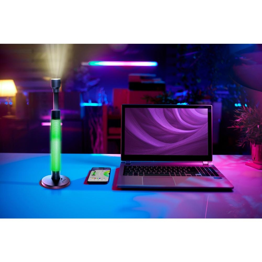 Настольная светодиодная лампа LED RGBW с регулировкой яркости LED/10 Вт/5 В 2700-6000K Wi-Fi Tuya + пульт дистанционного управления