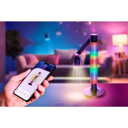 Настольная светодиодная лампа LED RGBW с регулировкой яркости LED/10 Вт/5 В 2700-6000K Wi-Fi Tuya + пульт дистанционного управления