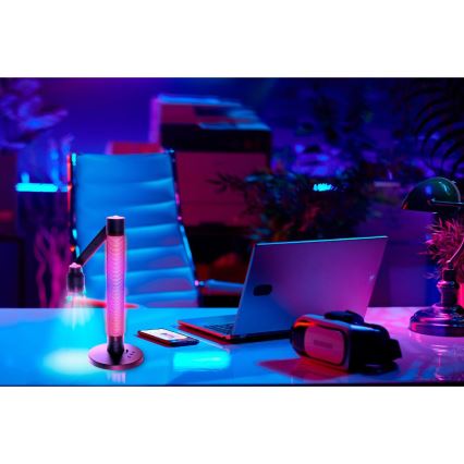 Настольная светодиодная лампа LED RGBW с регулировкой яркости LED/10 Вт/5 В 2700-6000K Wi-Fi Tuya + пульт дистанционного управления