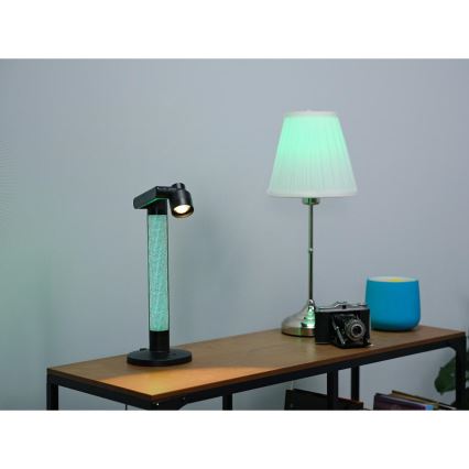 Настольная светодиодная лампа LED RGBW с регулировкой яркости LED/10 Вт/5 В 2700-6000K Wi-Fi Tuya + пульт дистанционного управления