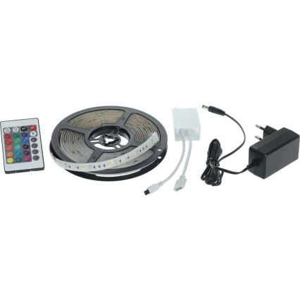 LED RGBW Розумна стрічка з регулюванням яскравості 5м LED/230V 2700-6500K Wi-Fi Tuya + пульт дистанційного керування