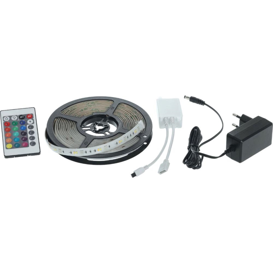 LED RGBW Розумна стрічка з регулюванням яскравості 5м LED/230V 2700-6500K Wi-Fi Tuya + пульт дистанційного керування