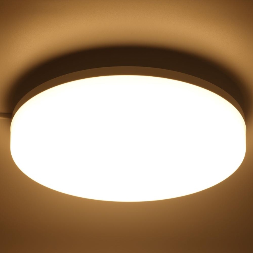 LED RGBW Стельовий світильник для ванної з регулюванням яскравості LED/20W/230V Wi-Fi IP44 білий