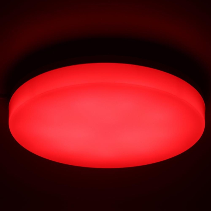LED RGBW Стельовий світильник для ванної з регулюванням яскравості LED/20W/230V Wi-Fi IP44 білий