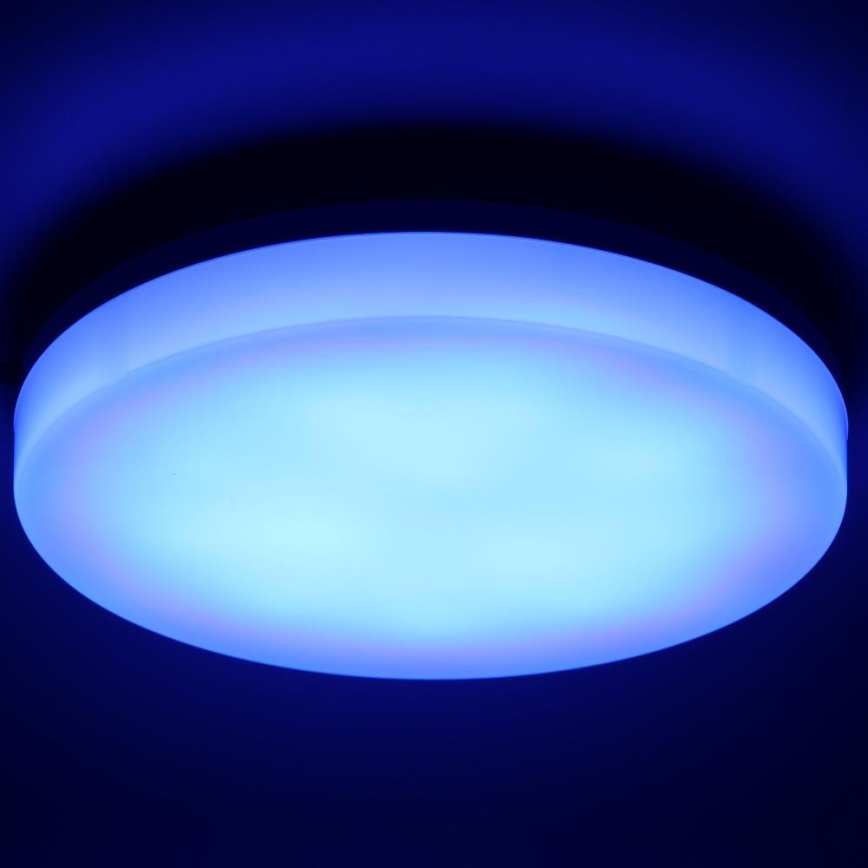 LED RGBW Стельовий світильник для ванної з регулюванням яскравості LED/20W/230V Wi-Fi IP44 білий