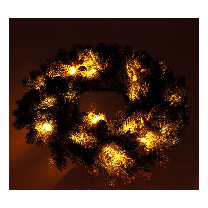 LED Різдвяний вінок LED/2xAA діаметр 40 см