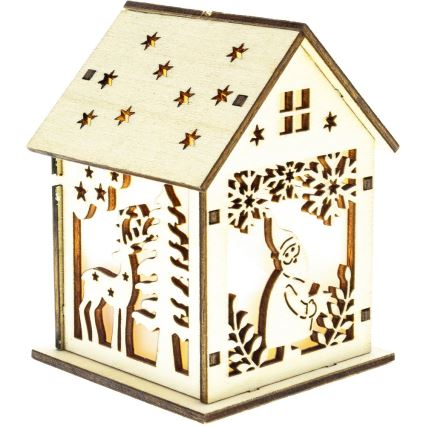 Светодиодное рождественское украшение LED/2xLR44, тёплый белый