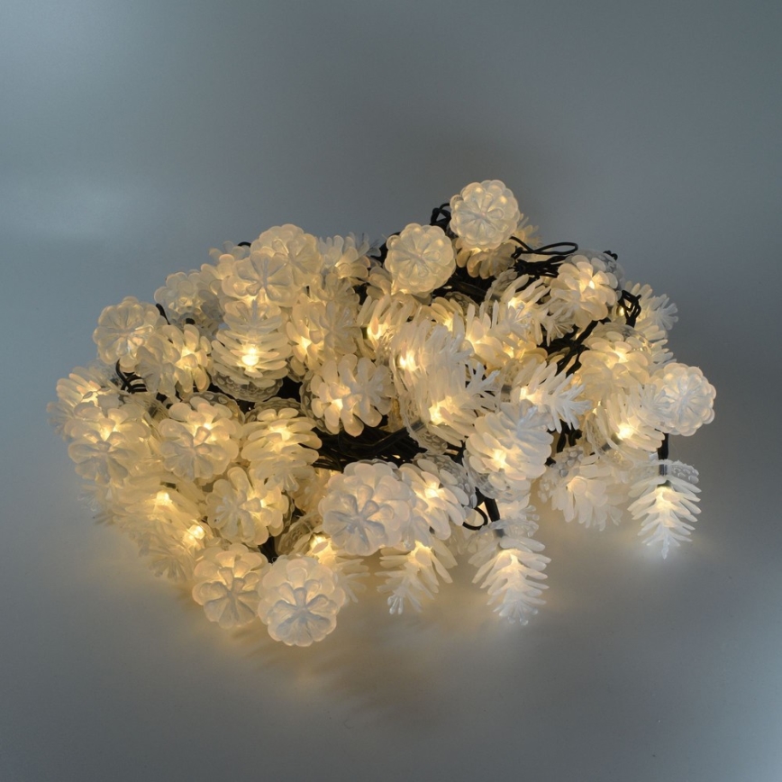 LED уличная гирлянда 80xLED/25m IP44 тёплый белый