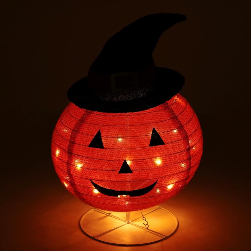 LED Вулична прикраса HALLOWEEN LED/3xAA/теплий білий IP44 гарбуз