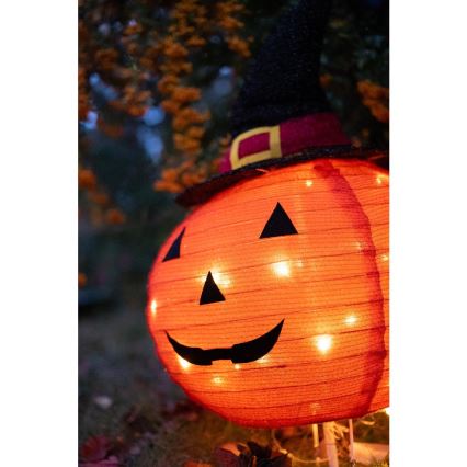 LED Вулична прикраса HALLOWEEN LED/3xAA/теплий білий IP44 гарбуз