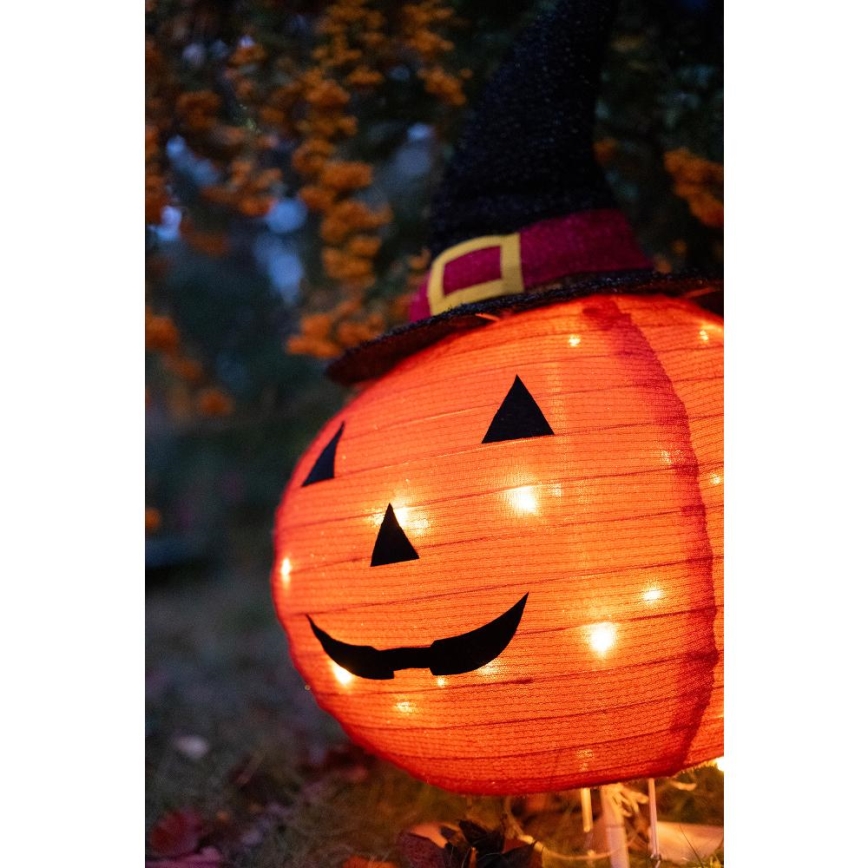 LED Вулична прикраса HALLOWEEN LED/3xAA/теплий білий IP44 гарбуз