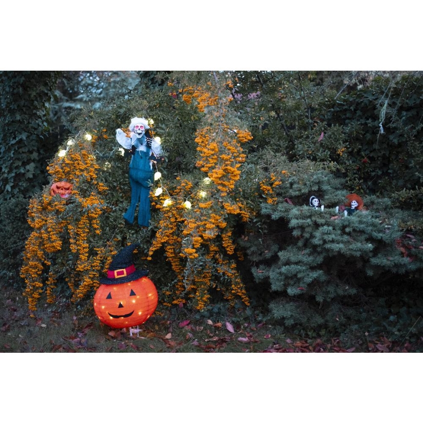 LED Вулична прикраса HALLOWEEN LED/3xAA/теплий білий IP44 гарбуз