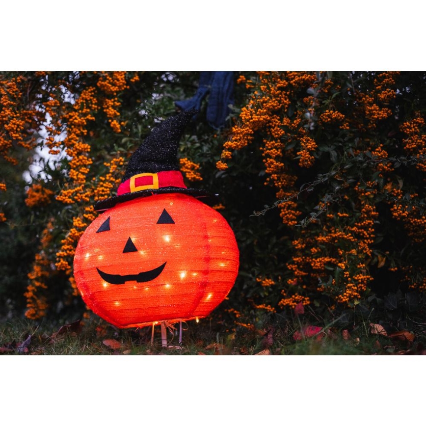 LED Вулична прикраса HALLOWEEN LED/3xAA/теплий білий IP44 гарбуз
