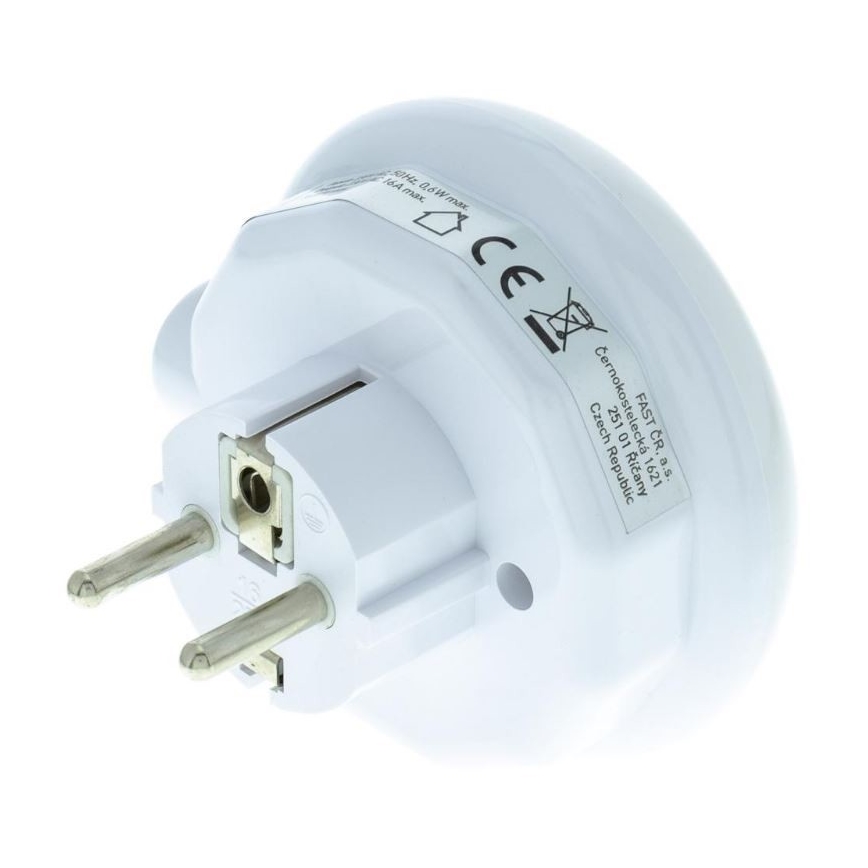 Навігаційний LED світильник з датчиком сутінків та розеткою LED/0,6W/230V