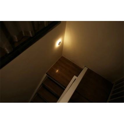 Навігаційний LED світильник з датчиком LED/0,45W/3xAAA 3000K білий