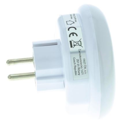 Навігаційний LED світильник з датчиком сутінків та розеткою LED/0,6W/230V