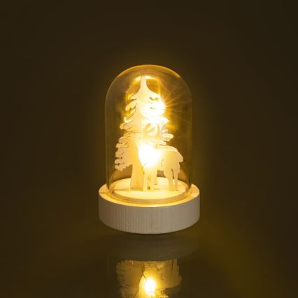 Різдвяна LED декорація 1xLED/1xCR2032 теплий білий
