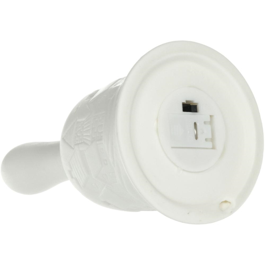 Різдвяна LED декорація LED/2xLR44/теплий білий дзвоник