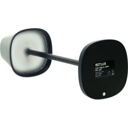 Светодиодная аккумуляторная настольная лампа с регулированием яркости LED/3W/1800 mAh темно-синий