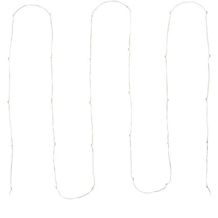 LED-гирлянда 30xLED/3xAA, 3,3 м, холодный белый