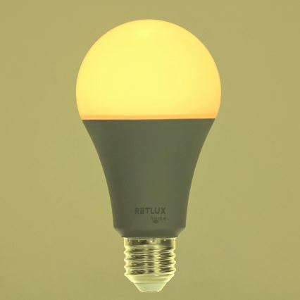 Светодиодная RGBW-лампочка с регулированием яркости A70 E27/14W/230V 2700-6500K Wi-Fi Tuya