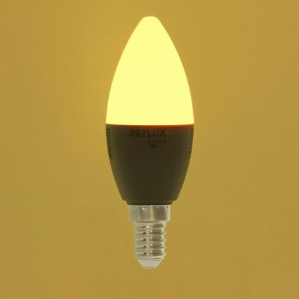 Светодиодная RGBW-лампочка с регулированием яркости C37 E14/4,5W/230V 2700-6500K Wi-Fi Tuya