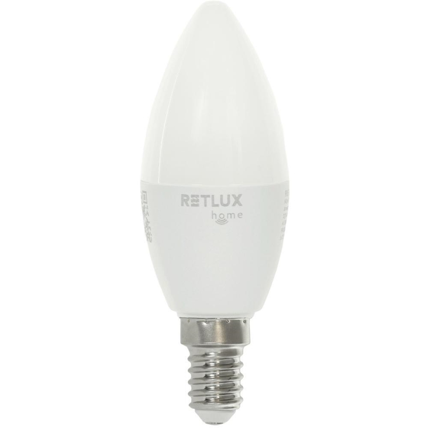 Светодиодная RGBW-лампочка с регулированием яркости C37 E14/4,5W/230V 2700-6500K Wi-Fi Tuya