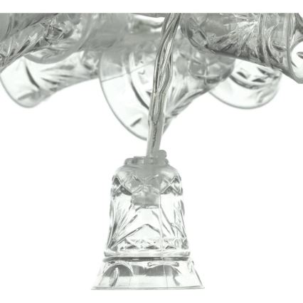 Светодиодная рождественская гирлянда 20xLED/3xAA/теплый белый 2,2 м колокольчики