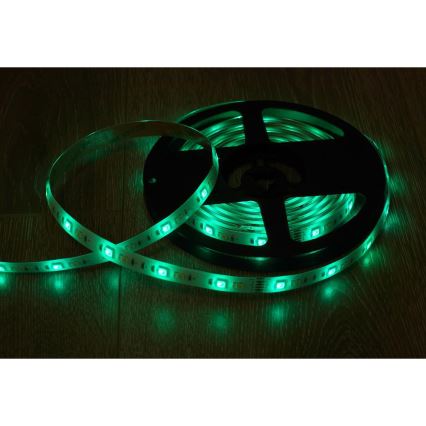 Светодиодная умная RGBW-лента с регулированием яркости 5 м LED/230V 2700-6500K Wi-Fi Tuya + дистанционное управление