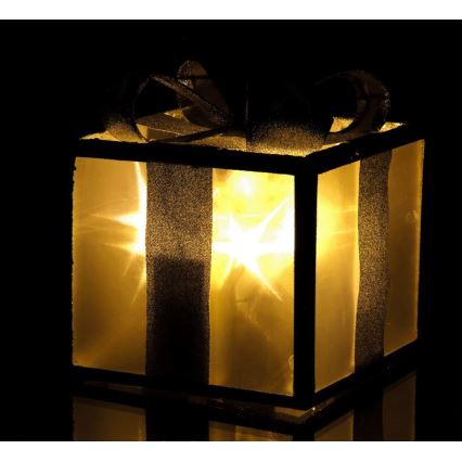 Светодиодное рождественское украшение LED/2xAA 15 см подарок
