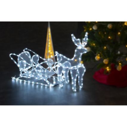 Светодиодное уличное рождественское украшение LED/12W/230V IP44 олень