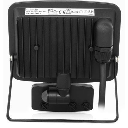 Светодиодный безрамочный прожектор с датчиком LED/20W/230V 4000K IP65